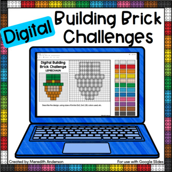 Preview of ☘️ St. Patrick's Day Activity ☘️ STEM Technology Building Brick Challenges