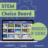 Digital STEM Choice Board: Branches of Science