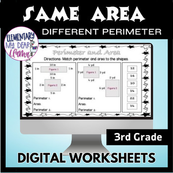 same area different perimeter worksheets