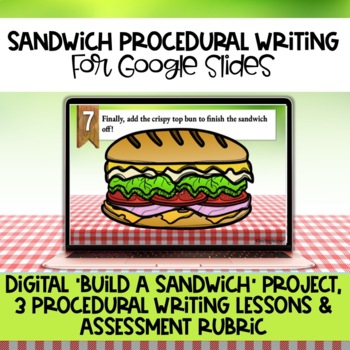 Preview of Digital Sandwich Procedural Writing for Google Classroom