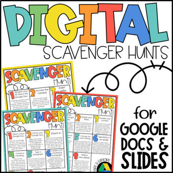 Preview of Digital Scavenger Hunts | Google Apps | Digital Literacy