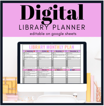 Preview of Digital School Library Planner | Google Sheets JUST UPDATED!