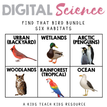 Preview of Digital Science Bundle - Birds From Six Habitats