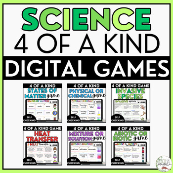 Preview of Digital Science Games Bundle - Sort & Identification Activities - Self Checking