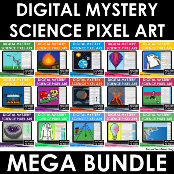 Preview of Digital Science Pixel Art Mystery Picture Mega Bundle Distance Learning Google