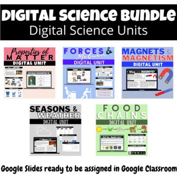 Preview of Digital Science Units Bundle - Digital Resource