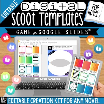 Preview of Google Slides Templates | DIY Digital Scoot Game for Any Novel | Creation Kit