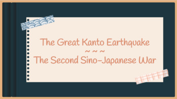 Preview of Digital Scrapbook: The Great Kanto Earthquake & Second Sino-Japanese War