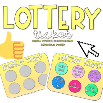 Preview of Digital | "Scratch" Lottery Tickets Classroom Reward System
