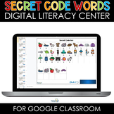 Digital Secret Code Words for Google Classroom™/Slides™