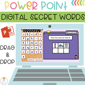 Preview of Digital Secret Words Fry Sight Words FREEBIE DISTANCE LEARNING