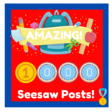 Digital Seesaw post achievement stickers 700 - 1000