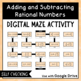 Digital Self Checking Maze Activity: Add & Subtract Ration