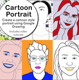 Digital Self Portrait using Google Draw for Middle or High