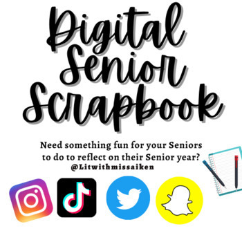Preview of Digital Senior Scrapbook | END OF YEAR PROJECT