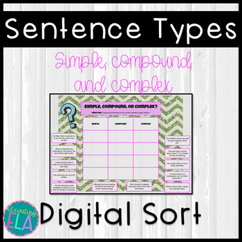 Preview of Sentence Type Digital Sort
