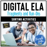 Digital Sentences, Fragments, and Run-Ons Sort Activity | 