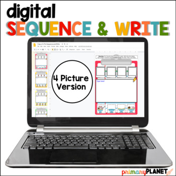 Preview of Digital Sequence Writing Prompts | 4 Pictures
