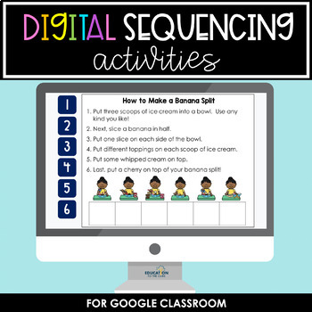 Preview of Digital Sequencing Activities for Google Classroom™/Slides™