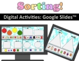 Digital Shapes, Colors & MORE Sorting Activities Google Sl