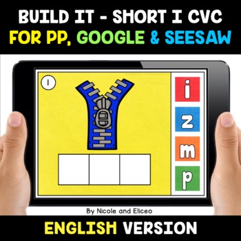 Preview of Digital Short I CVC Word Work for Google and Seesaw