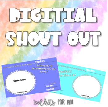 Preview of Digital Shout Out 