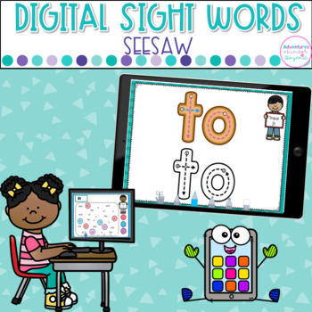 Preview of Sight Word Practice Games for Seesaw™ - Digital Literacy Centers