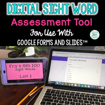 Preview of Digital Sight Word Assessment Tool