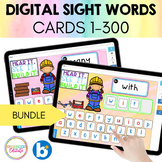 Digital Sight Word Fry 1-300 MEGA BUNDLE