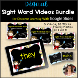 Digital Sight Word Practice Videos Bundle for Google Slides 