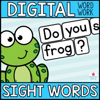 Preview of Digital Sight Word Practice and Games | Fry Word List | Dolch Word List FREEBIE