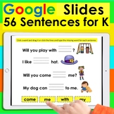 Digital Sight Word Sentences Google Slides Digital Center 