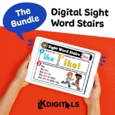 Digital Sight Word Stairs Bundle - Google Slides™ & Seesaw™
