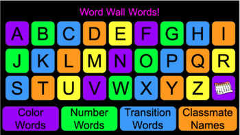 Preview of Digital Sight Word Wall 