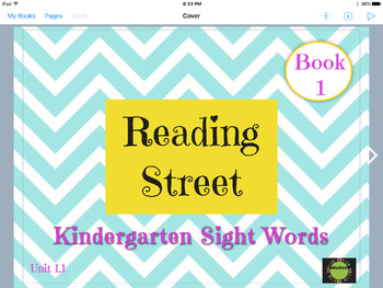 Preview of Digital Sight Word iBooks