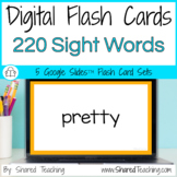 Digital Sight Words Flash Cards