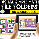 Digital Math File Folders (Digital File Folders for Specia