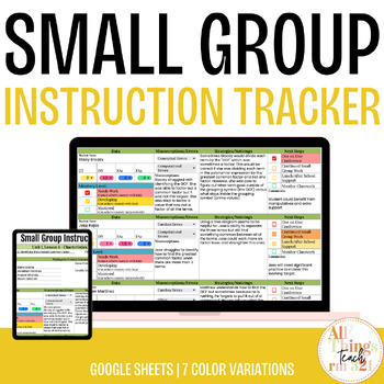 Preview of Digital Small Group Tracker ANY Class ANY Grade + EDITABLE!
