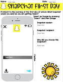 Digital Snapchat Back to School Activity