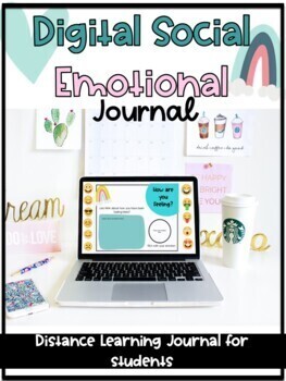 Preview of Digital Social Emotional Journal - Distance Learning
