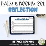 Digital Social Emotional Learning Daily Weekly Reflection 