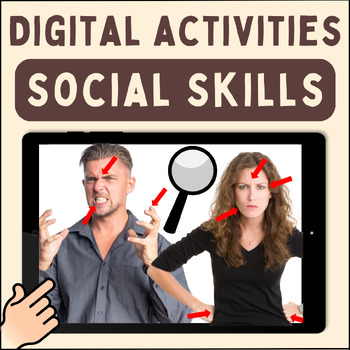 Preview of Digital Social Skill Activity Bundle for Autism & Special Education NO PREP