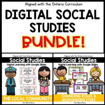 Preview of Digital Social Studies:  Grade 1 BUNDLE