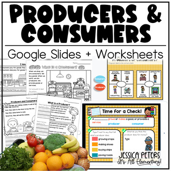 Preview of Producers and Consumers Activity | Economics Lessons | Slides and Worksheets