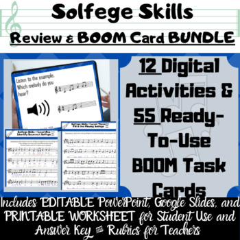 Preview of Digital Solfege Review & Ear-Training BUNDLE - Digital Music Lessons