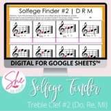 Digital Solfege Worksheet #2: Do Re Mi (Treble Clef)