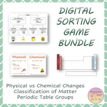 Preview of Distance Learning Sorting Games - Chemistry Bundle - Mini Lessons & Activities