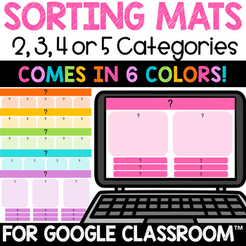 Preview of Digital Sorting Templates for Google Slides™ EDITABLE for ANY SUBJECT