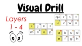 Digital Sound Drill Cards: Layers 1-4 (Pair w/ Phonics Fir