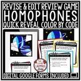 ELA Grammar Revise and Edit Test Prep Color By Homophones 